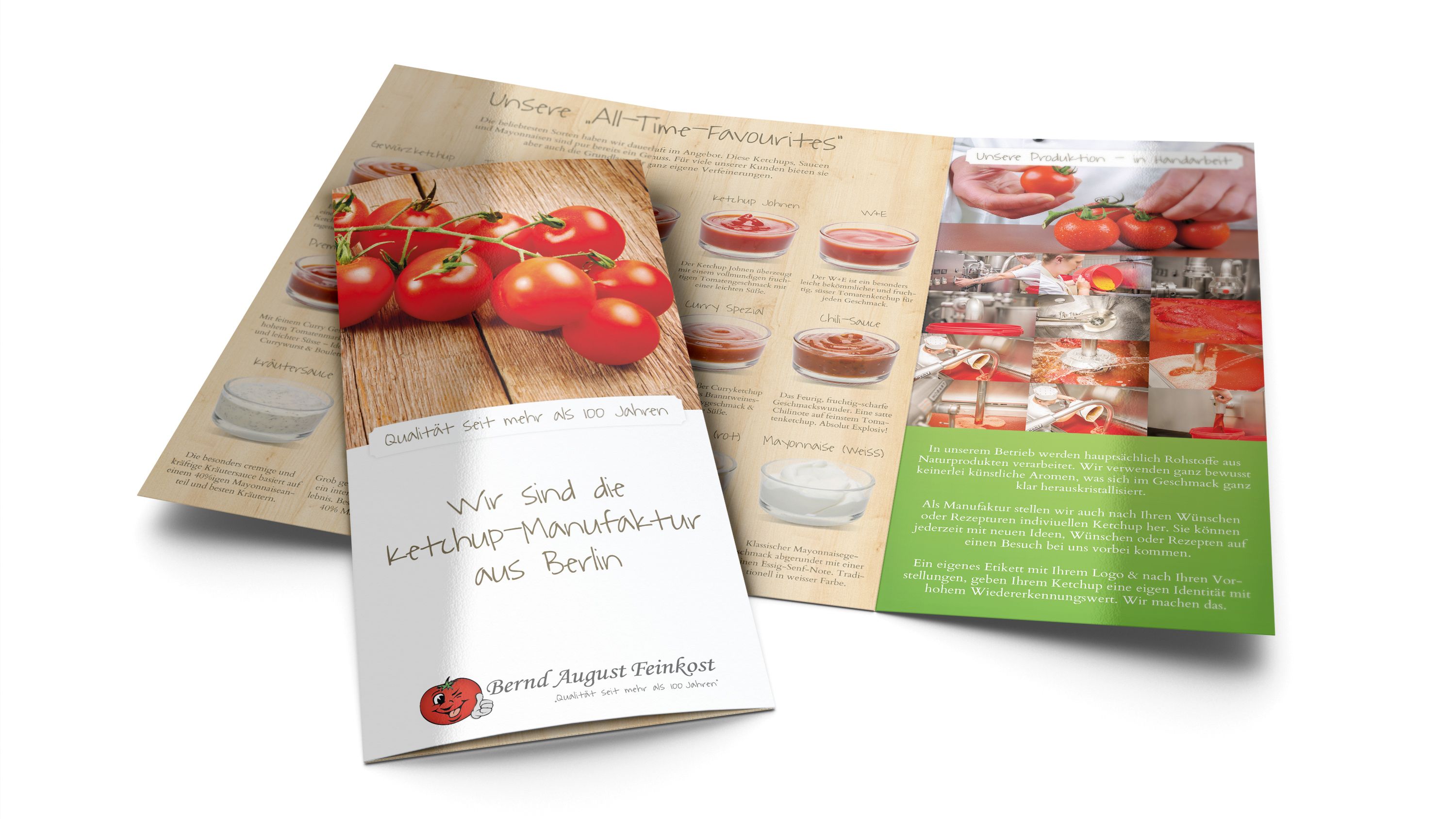 Flyer for Bernd August Ketchup GmbH